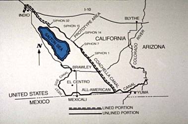 map of coachella canal in california